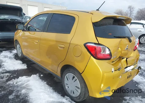 2021 Mitsubishi Mirage Carbonite Edition/Es/Le z USA, uszkodzony, nr VIN ML32AUHJ2MH001316